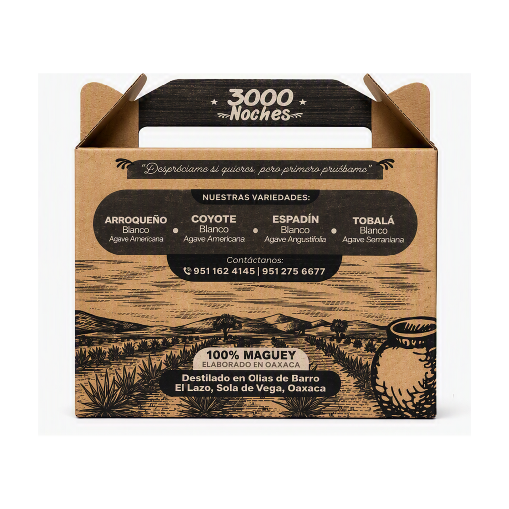 Mezcal 3000 noches Ancestral Set Degustación Premium 4pz 50ml