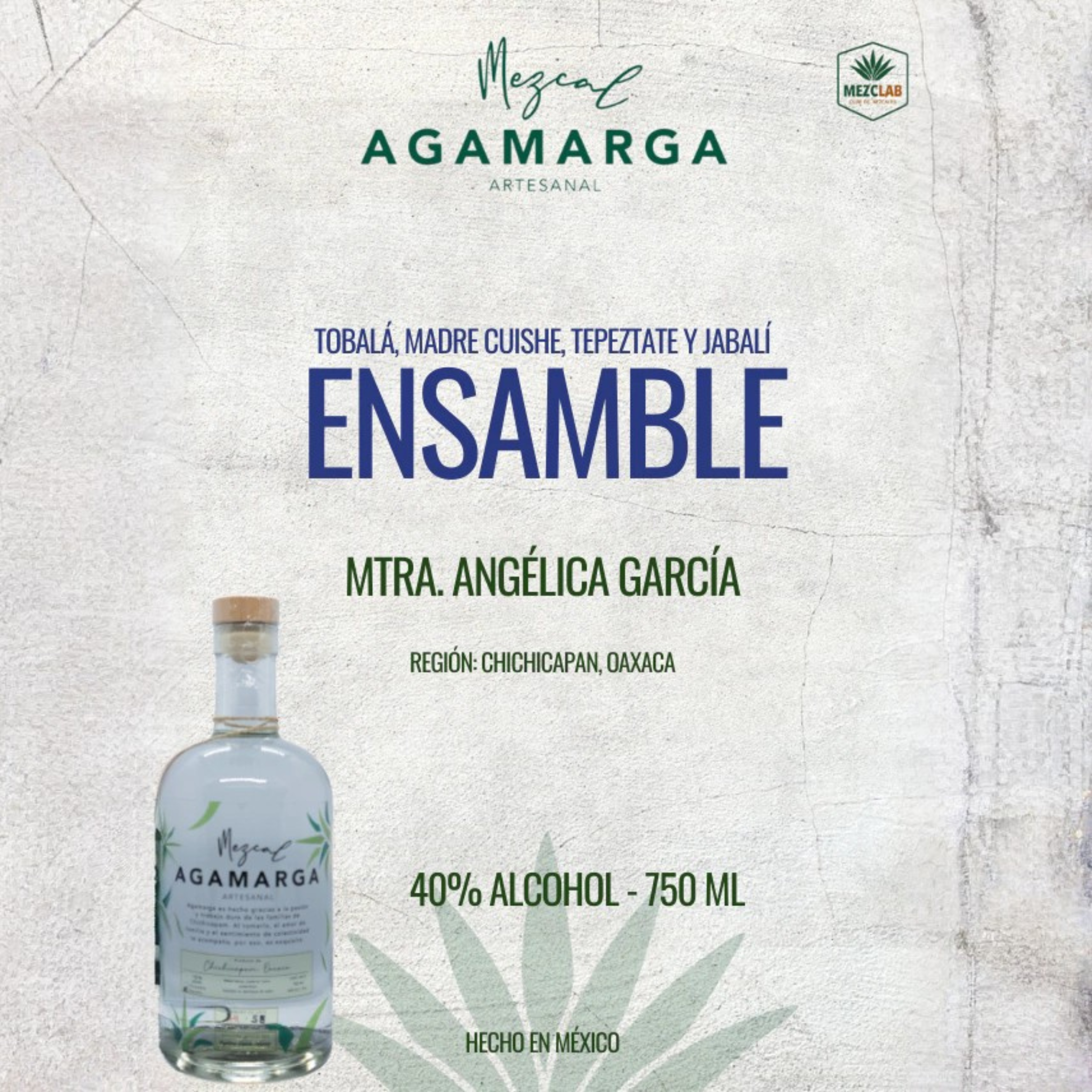 Mezcal Agamarga Ensamble Artesanal 750ml