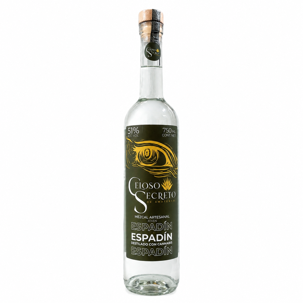 Mezcal Celoso Secreto Espadín destilado con Canabis Artesanal 750 ml