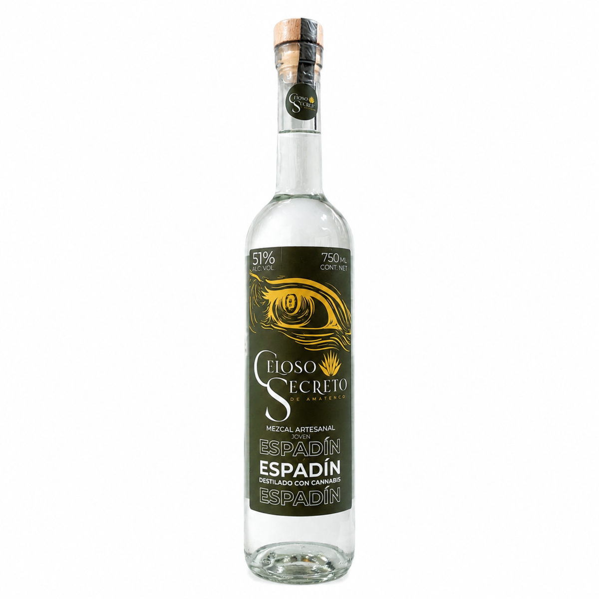 Mezcal Celoso Secreto Espadín destilado con Canabis Artesanal 750 ml