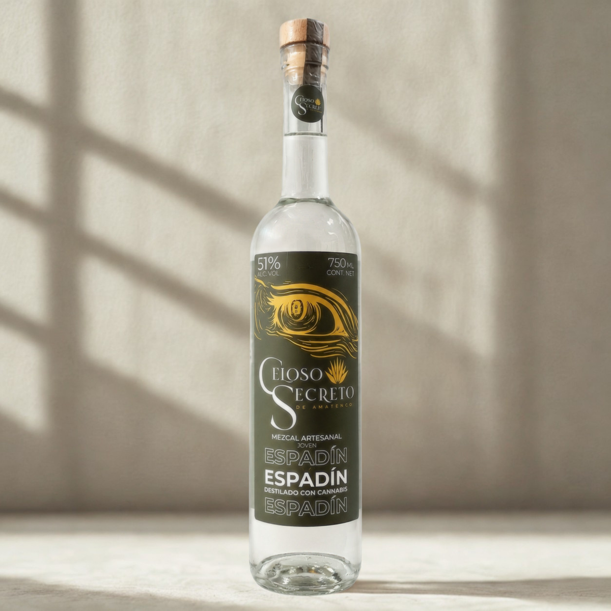 Mezcal Celoso Secreto Espadín destilado con Canabis Artesanal 750 ml