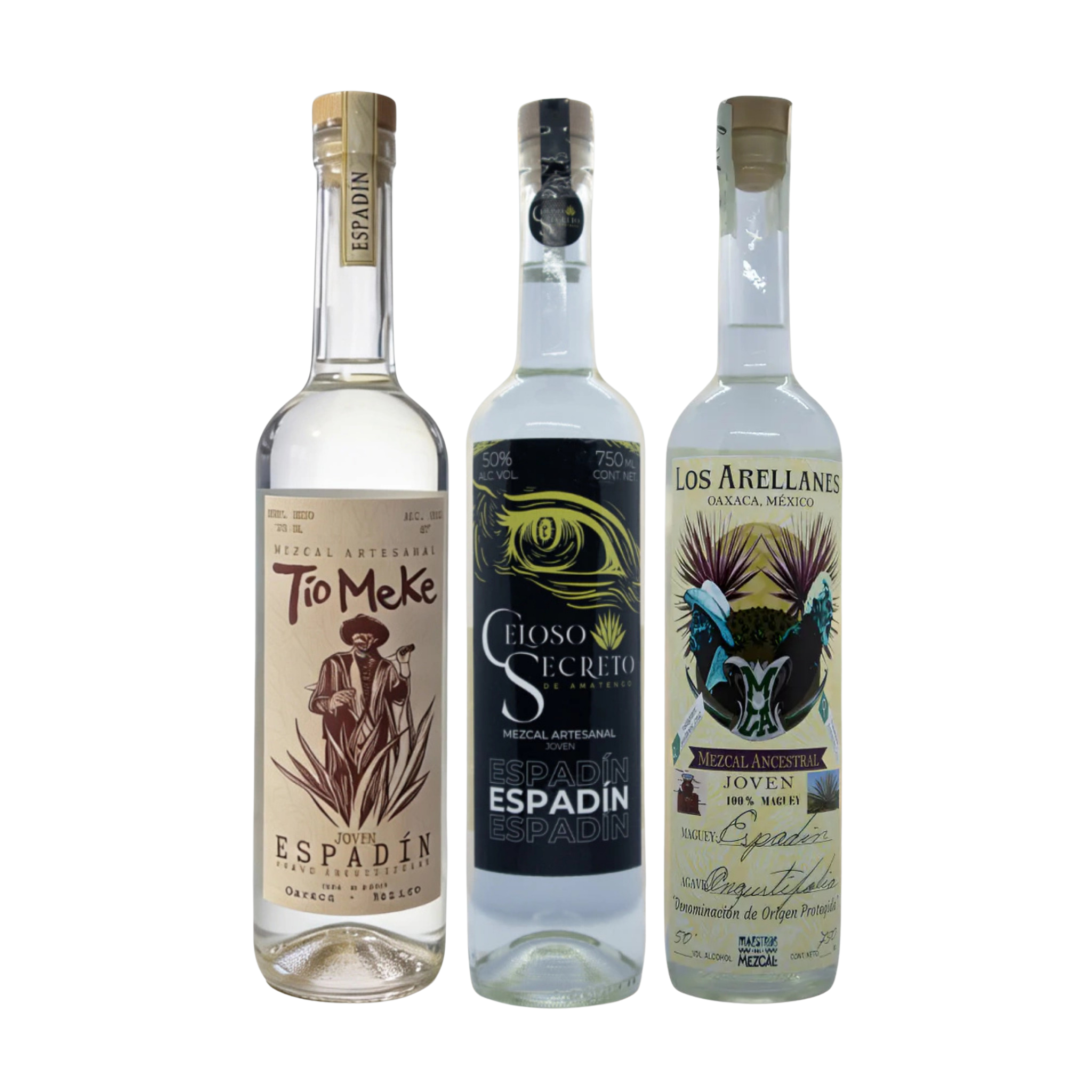 Mezcal Combo Premium Espadín - Tío Meke Celoso Secreto Los Arellanes