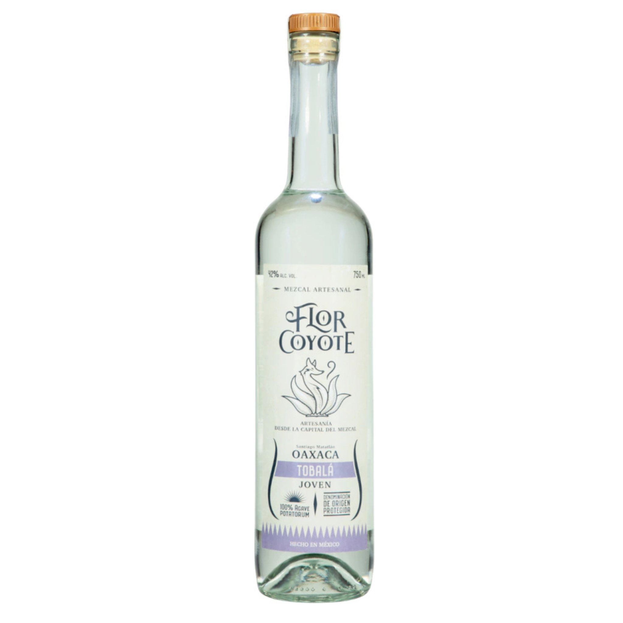 Mezcal Flor Coyote Tobalá Artesanal 750 ml