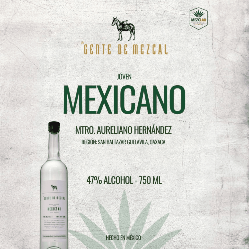 Mezcal Gente de Mezcal Mexicano Artesanal 750 ml