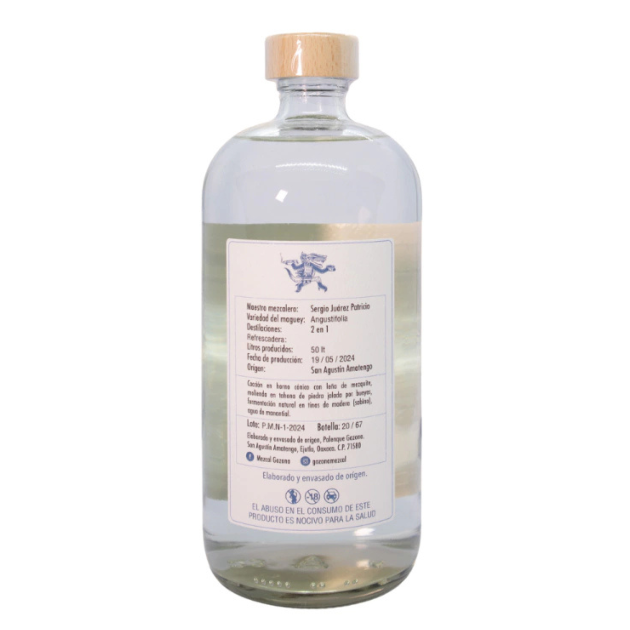 Mezcal Gozona Pechuga con Mole Negro Artesanal 750ml