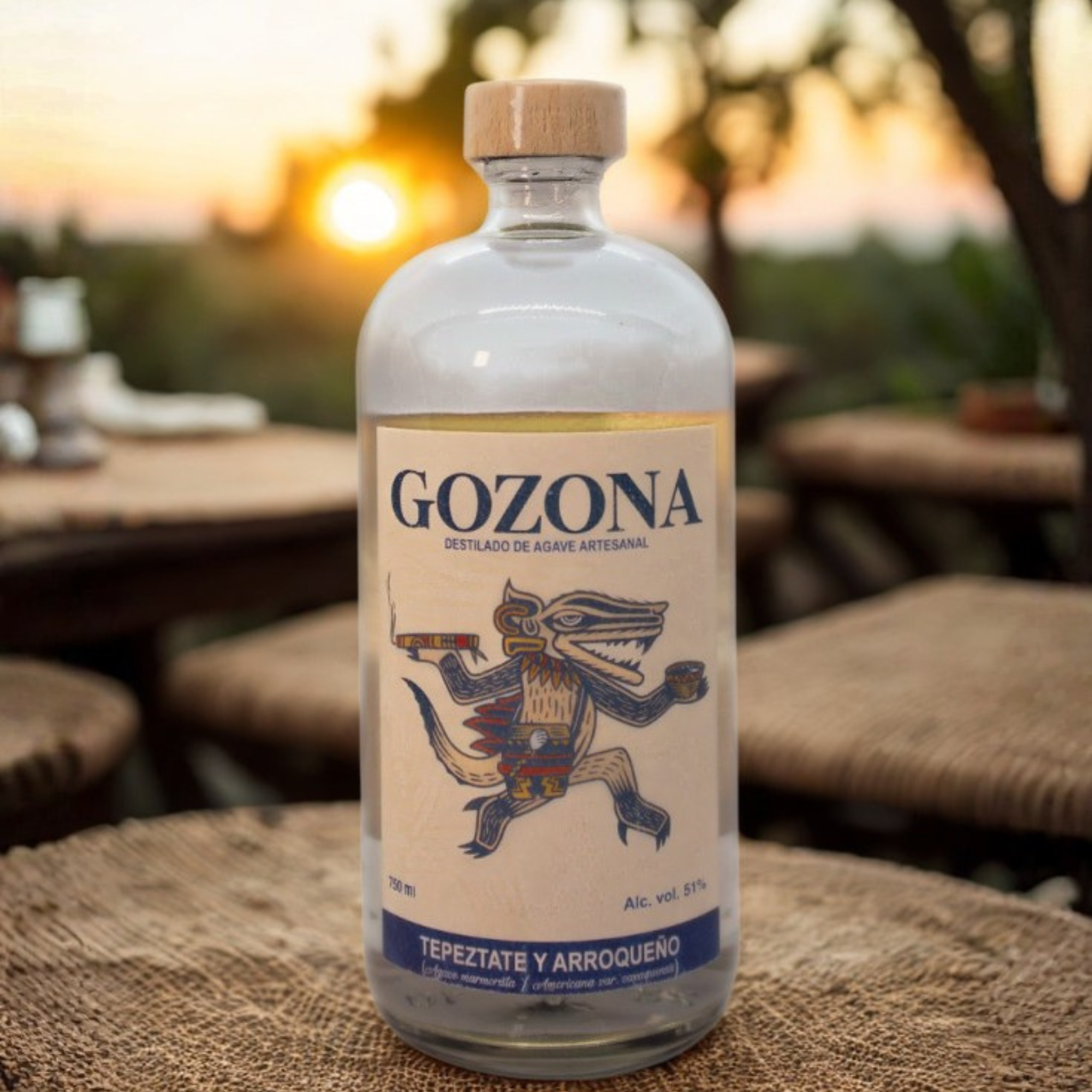 Mezcal Gozona Tepeztate Arroqueño Artesanal 750 ml