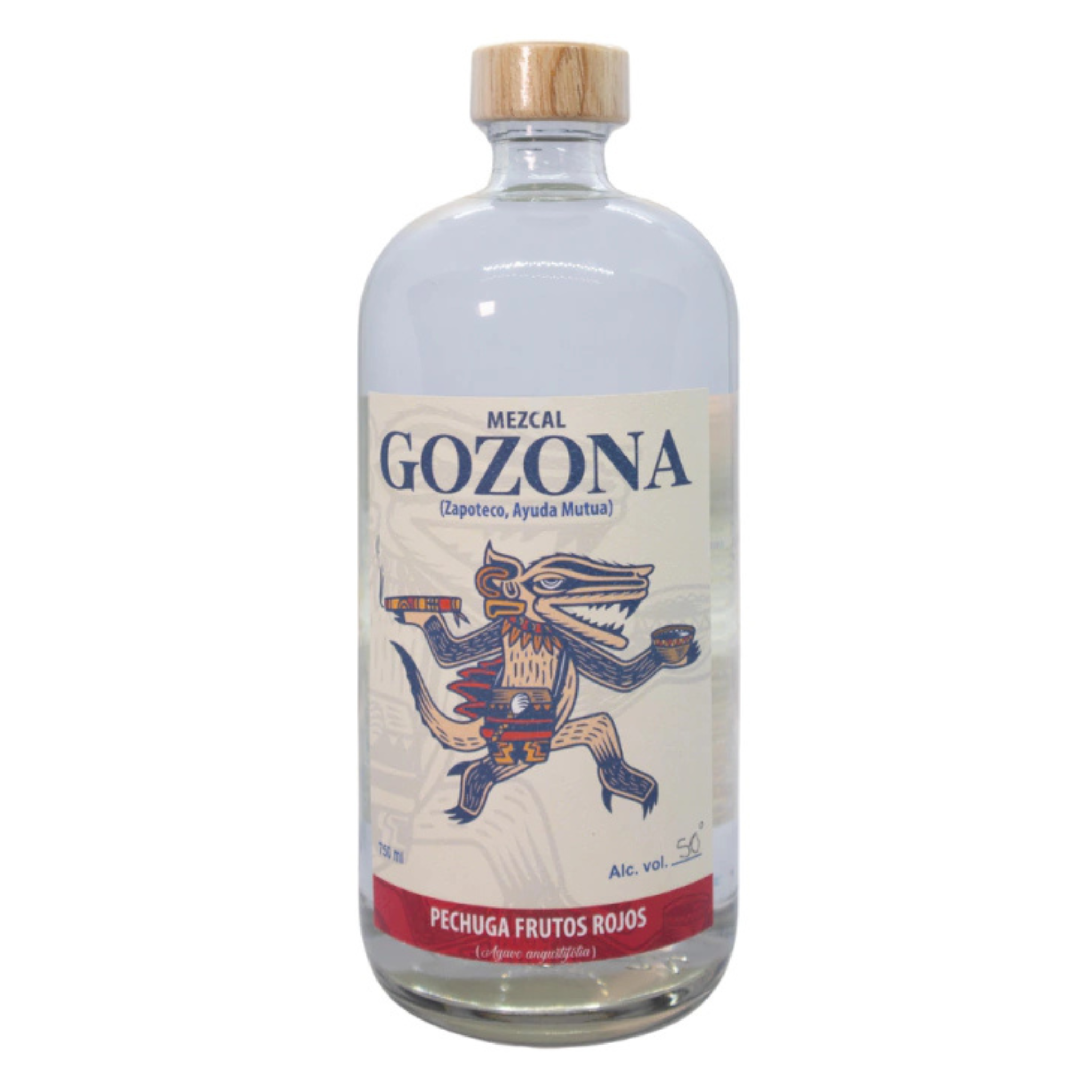 Mezcal Gozona Espadín Pechuga con Frutos Rojos Artesanal 750ml
