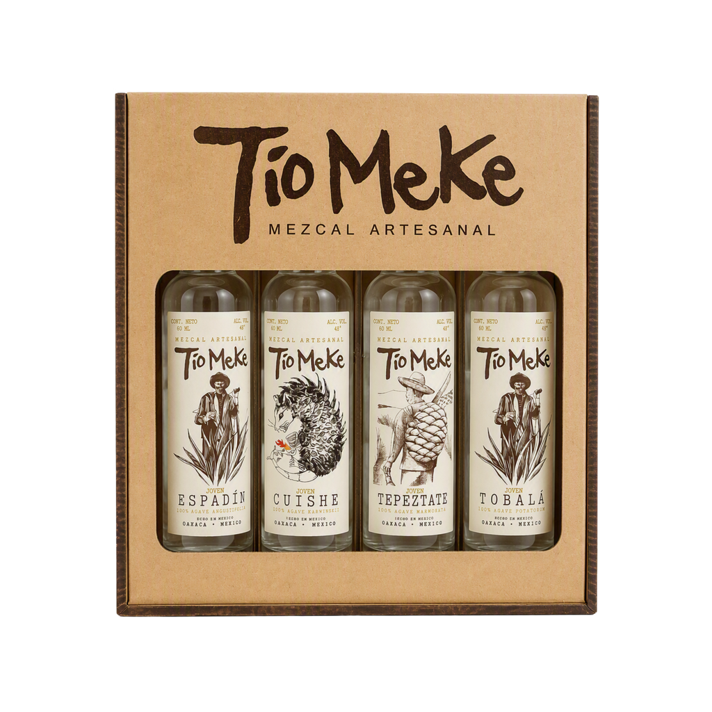 Mezcal Tío Meke Artesanal Set Degustación Premium 4pz 50ml