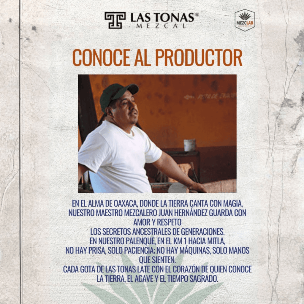 Mezcal Las Tonas Espadín Reposado Artesanal 750 ml
