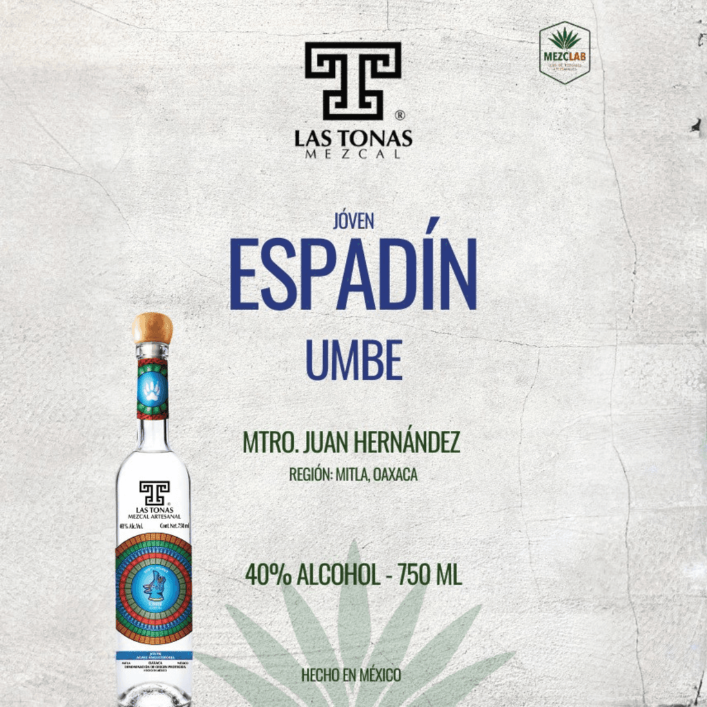 Mezcal Las Tonas Artesanal Espadín Joven 750ml