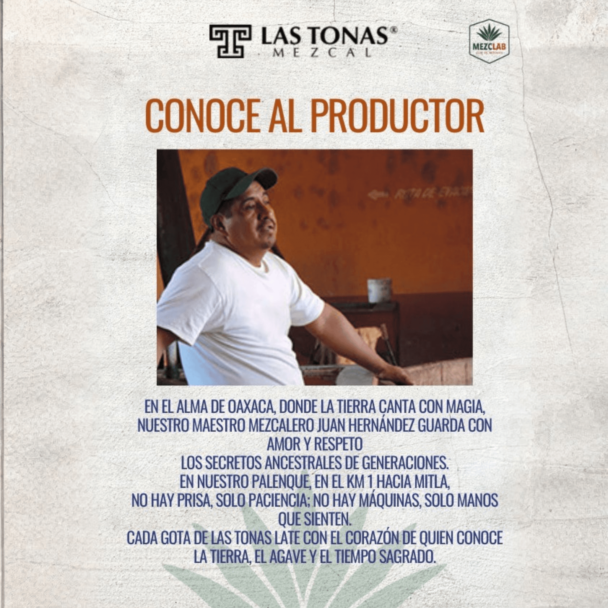 Mezcal Las Tonas Artesanal Espadín Joven 750ml