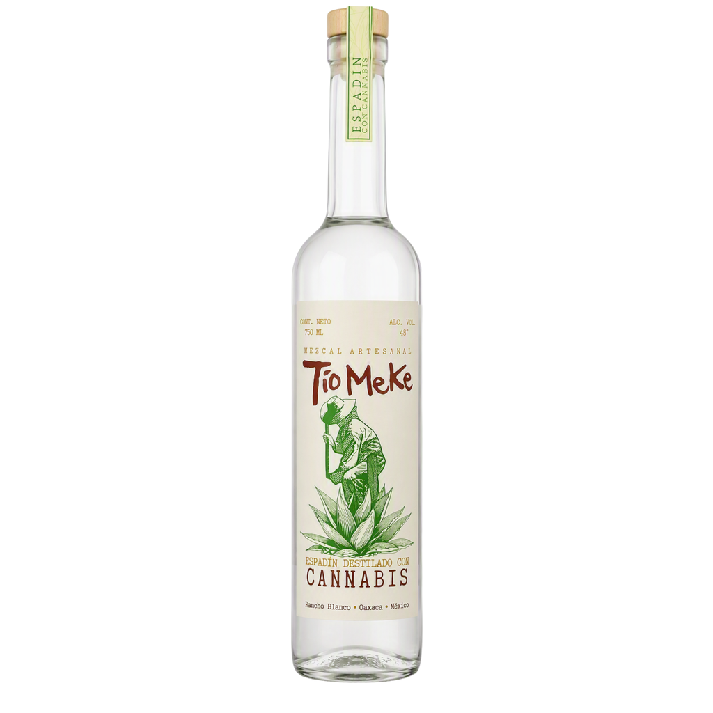 Mezcal Tío Meke Espadín destilado con Cannabis Artesanal 750 ml