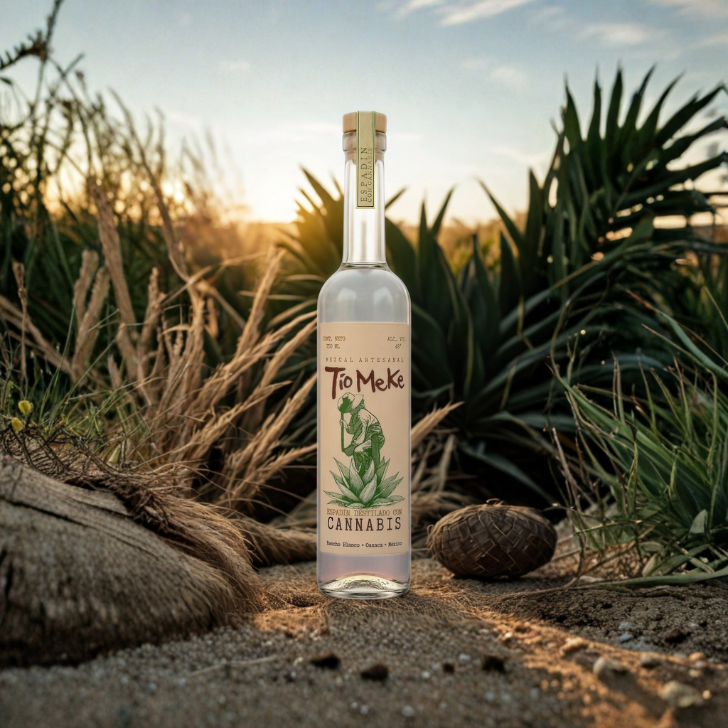 Mezcal Tío Meke Espadín destilado con Cannabis Artesanal 750 ml