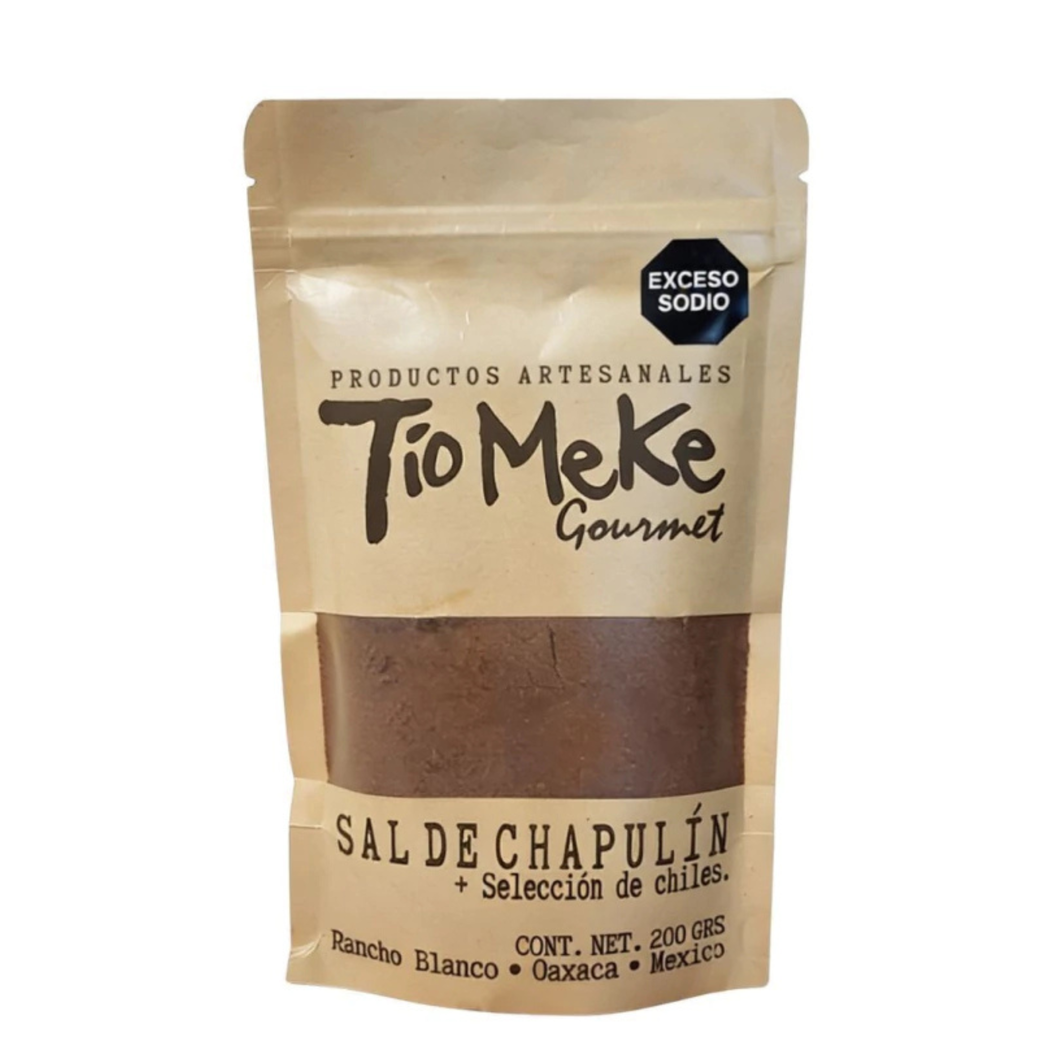 Sal Gourmet Tio Meke Chapulín con mezcla de chiles 200gr