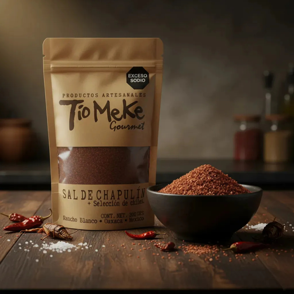 Sal Gourmet Tio Meke Chapulín con mezcla de chiles 200gr