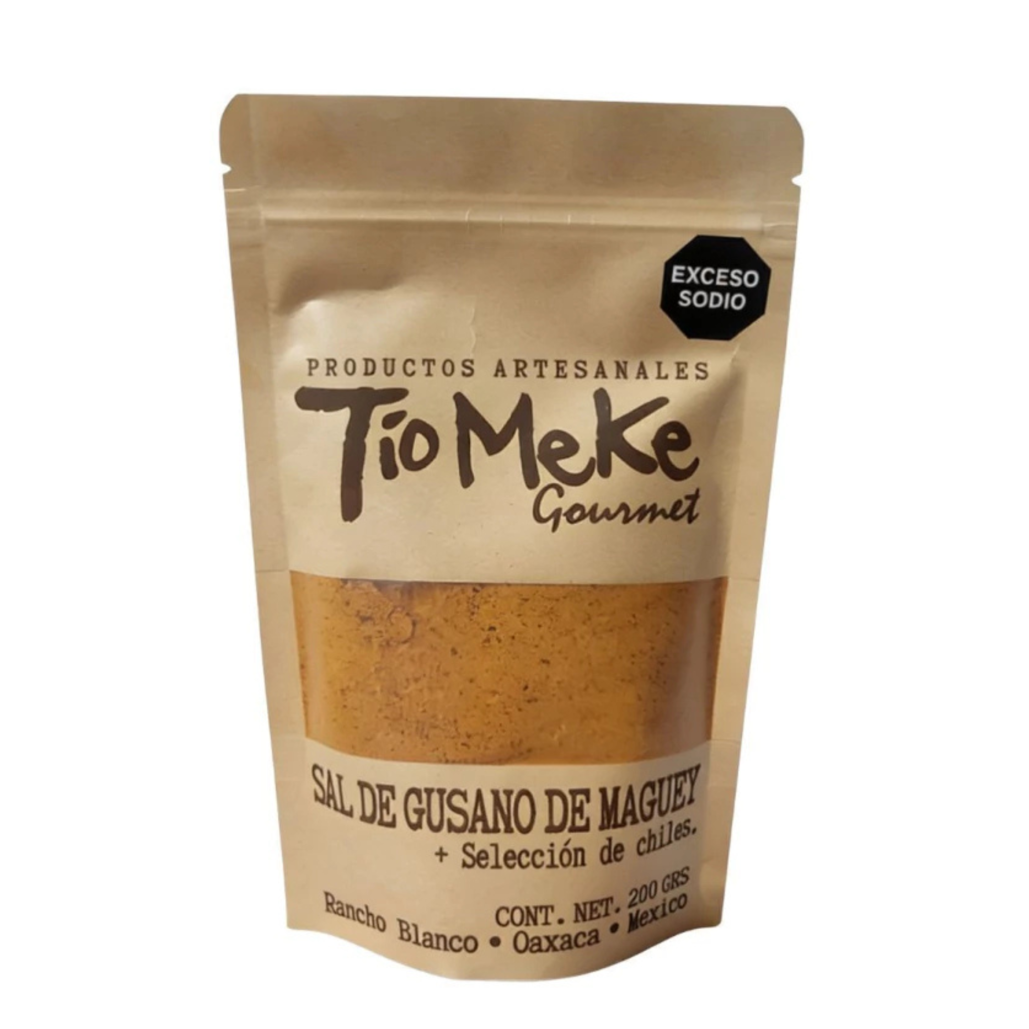 Sal Gourmet Tio Meke Gusano de Maguey con mezcla de chiles 200gr