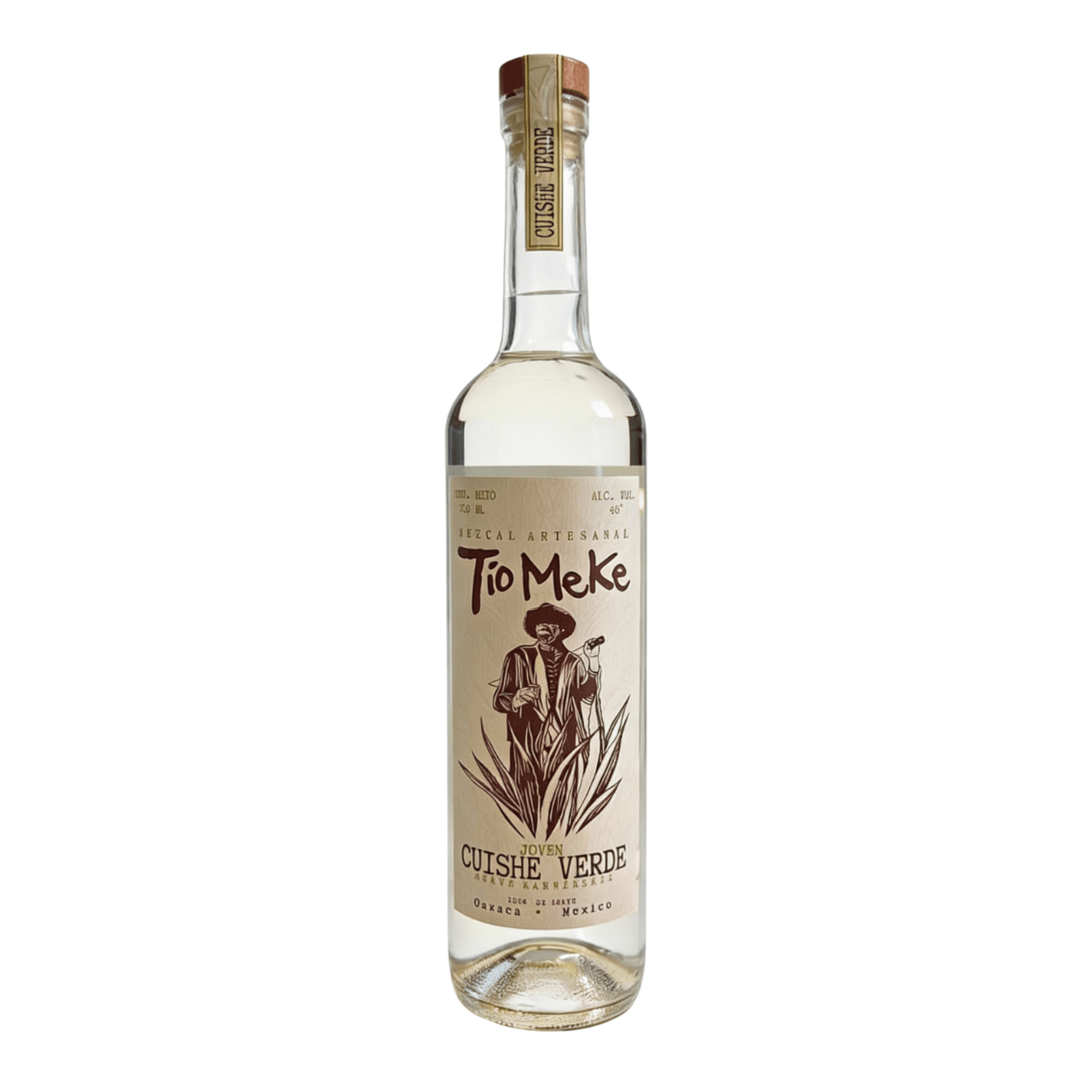 Mezcal Tio Meke Cuishe Verde Artesanal 750ml