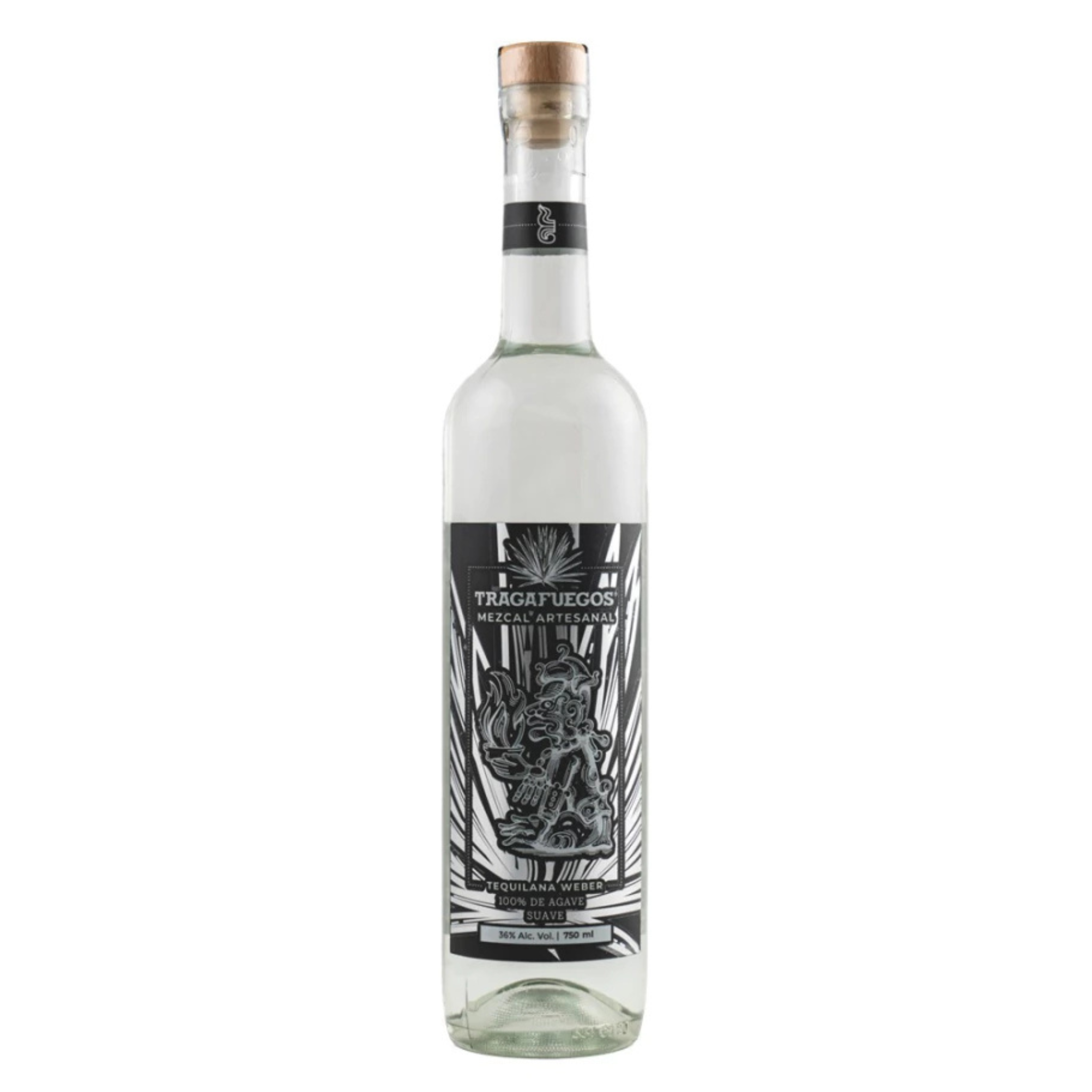 Mezcal Tragafuegos Tequilana Weber Suave Artesanal 750ml